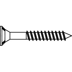 Spanplattenschrauben Teilgewinde mit Senkkopf und Torx verzinkt Produktbild