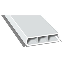 Trapez-Sprosse 52mm SK Lg. 6,00m mit zwei silbergrauen Weichlippen, VE: 60m Produktbild