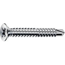 SPAX Fensterbauschraube FEX-A für PVC, Grobgewinde, Senkkopf, Kreuzschlitz PH, Bohrspitze Produktbild