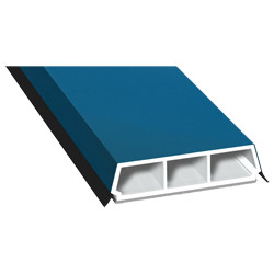 Trapez-Sprosse 52mm SK Lg. 6,00m foliert, mit zwei schwarzen Weichlippen 50 0705-167 Brillantblau Produktbild