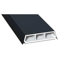 Trapez-Sprosse 52mm SK Lg. 6,00m foliert, mit zwei schwarzen Weichlippen 70 1605-167 Anthrazitgrau Produktbild