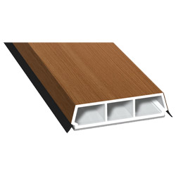 Trapez-Sprosse 52mm SK Lg. 6,00m foliert, mit zwei schwarzen Weichlippen 315 2009-167 Streifen-Douglasie Produktbild