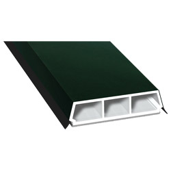 Trapez-Sprosse 52mm SK Lg. 6,00m foliert, mit zwei schwarzen Weichlippen 61 2505-167 Dunkelgrün Produktbild