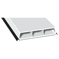 Trapez-Sprosse 65mm SK Lg. 6,00m mit zwei schwarzen Weichlippen, VE: 30m Produktbild