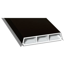 Trapez-Sprosse 65mm SK Lg. 6,00m foliert, mit zwei schwarzen Weichlippen 85 1805-167 Schwarzbraun Produktbild