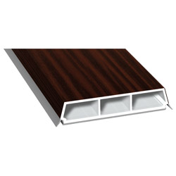 Trapez-Sprosse 65mm SK Lg. 6,00m foliert, mit zwei schwarzen Weichlippen 206 5021-167 Sapeli Produktbild
