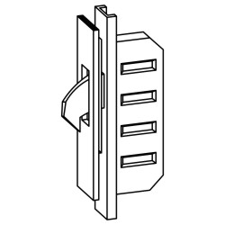 WINKHAUS Sicherheits-Tür-Verriegelung F16/35 hookLock M2 mit 2 Schwenkriegeln Produktbild