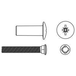 Maco Befestigungsschraube M5x45 LS 36-48 schwarz Produktbild