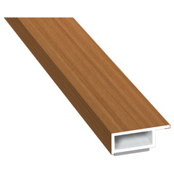 Kammerprofil 20x7 mm SK Lg. 6,00 m foliert mit Nase 49198 Indian Produktbild
