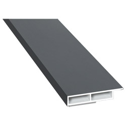 Kammerprofil 40x7mm SK Lg. 6,00m foliert mit Nase 70 1205-167 Basaltgrau Produktbild