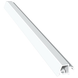 Glasleiste 15x18mm Lg. 6,00m Weiß, VE: 60m Produktbild