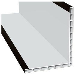Hohlkammerwinkel 110x90mm Lg. 6,00m foliert 85 1805-167 Schwarzbraun Produktbild