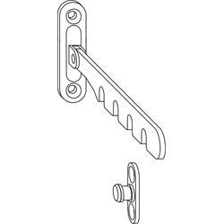 Fensterfeststeller signalweiß Krt100 Produktbild