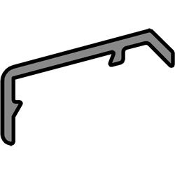 Flügelabdeckprofil FP 18 blank Produktbild