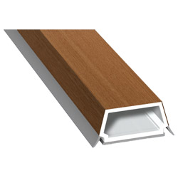 Trapez-Sprosse 27mm SK Lg. 6,00m foliert, mit zwei schwarzen Weichlippen 315 2009-167 Streifen-Douglasie Produktbild