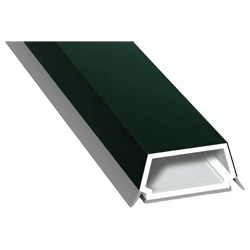 Trapez-Sprosse 27mm SK Lg. 6,00m foliert, mit zwei schwarzen Weichlippen 61 2505-167 Dunkelgrün Produktbild