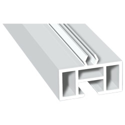 Aufdopplungsprofil 40x20mm Lg. 6,00m Weiß, VE: 60m Produktbild