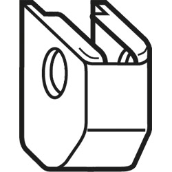 Abdeckkappen Ecklg K dunkelbraun Produktbild