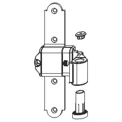 Kreuzband MMV seitl. reg. o.Ans.Lasche KR= 32-55 AT= 16-24 Schwarz-S Produktbild