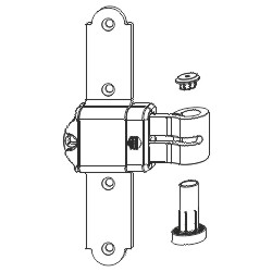 Kreuzband MMV seitl. reg. o.Ans.Lasche KR= 19 AT= 16-24 Schwarz-S Produktbild