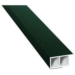 Kammerprofil 30x15mm SK Lg. 6,00m foliert, mit Nase 61 2505-167 Dunkelgrün Produktbild