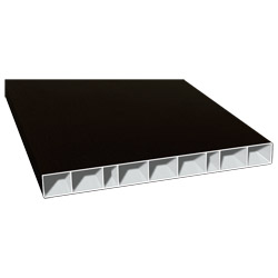 Hohlkammerprofil 200x20mm Lg. 6,00m foliert 85 1805-167 Schwarzbraun Produktbild