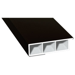 Kammerprofil 60x15mm SK Lg. 6,00m foliert, mit Nase 85 1805-167 Schwarzbraun Produktbild