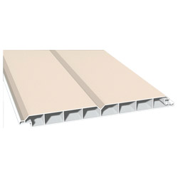 Nut- u. Federprofil 200x17mm Lg. 6,00m foliert, V-Fuge 456 5054 Cremeweiß Cool Color Produktbild