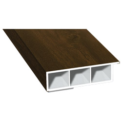 Kammerprofil 60x15mm SK Lg. 6,00m foliert, mit Nase 217 8007-167 Nussbaum Produktbild