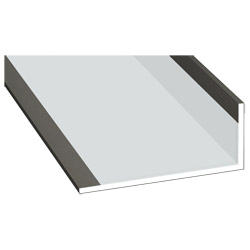 Winkelprofil 25x60x2,5mm Lg. 6,00m Außen foliert 70 3905-167 Quarzgrau Produktbild