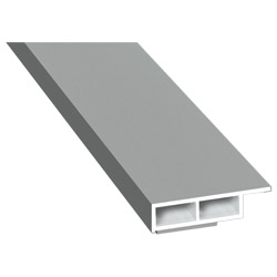 Kammerprofil 30x7 mm SK Lg. 6,00 m foliert mit Nase 70 0405-083 Signalgrau Glatt Produktbild