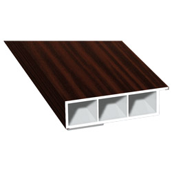Kammerprofil 60x15mm SK Lg. 6,00m foliert, mit Nase 206 5021-167 Sapeli Produktbild