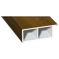 Kammerprofil 40x15mm Lg. 6,00m foliert, mit Nase 217 8001-167 Golden Oak Produktbild