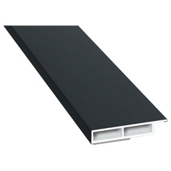 Kammerprofil 40x7mm SK Lg. 6,00m foliert mit Nase 70 1605-083 Anthrazitgrau Glatt Produktbild