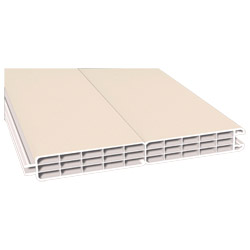 Nut- u. Federprofil 200x24mm Lg. 6,00m foliert, GK Cremeweiß 456 5054 Cremeweiß Cool Color Produktbild