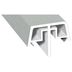 Kopplungsabdeckungsprofil Lg. 6,50m foliert 436 1001 Metbrush Aluminium Produktbild