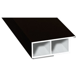 Kammerprofil 40x15mm SK Lg. 6,00m foliert, mit Nase 85 1805-167 Schwarzbraun Produktbild