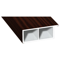 Kammerprofil 40x15mm Lg. 6,00m foliert, mit Nase 206 5021-167 Sapeli Produktbild