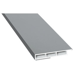 Kammerprofil 50x7mm SK Lg. 6,00m foliert mit Nase 71 5505-167 Silbergrau Produktbild