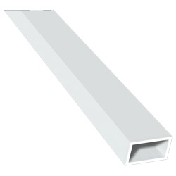 Rautenförmiges Kammerprofil 22x12mm Lg. 6,00m Weiß, VE: 60m Produktbild