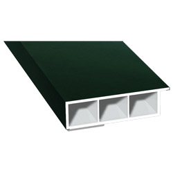 Kammerprofil 60x15mm SK Lg. 6,00m foliert, mit Nase 61 2505-167 Dunkelgrün Produktbild