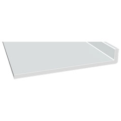 Schaumwinkelprofil 260x40x10mm Lg. 6,00m Weiß, PVC-Hartschaum, VE: 12m Produktbild
