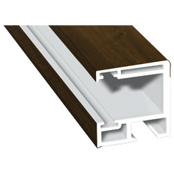 Rollladenführung 30x32mm Lg. 6,00m foliert, GK Braun, ohne Bürste 217 8007-167 Nussbaum Produktbild
