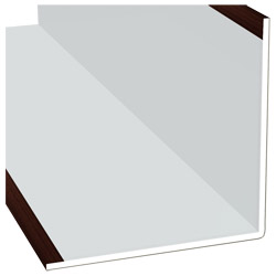 Winkelprofil 100x100x3mm Lg. 6,00m Außen foliert 209 7013-167 Mahagoni Produktbild