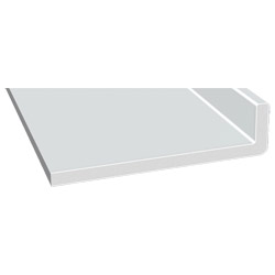 Schaumwinkelprofil 160x40x10mm Lg. 6,00m Weiß, PVC-Hartschaum, VE: 12m Produktbild