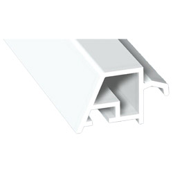 Klemmprofil Rolladenkasten 18x15,5mm Lg. 6,00m Weiß, VE: 60m Produktbild