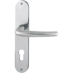 E1310Z/302 Garnitur HOPPE-Schnellstift/F69 Edelstahl matt/8mm//Profilzylinder 72mm/Türdicke 35-45mm/ Produktbild