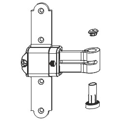 Kreuzband MMV seitl. reg. o.Ans.Lasche KR= -5 AT= 37-45 Schwarz-S Produktbild
