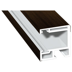 Rollladenführung 30x32mm Lg. 6,00m foliert, GK Braun, ohne Bürste 316 7004-167 Mooreiche Produktbild