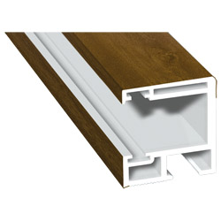 Rollladenführung 30x32mm Lg. 6,00m foliert, GK Braun, ohne Bürste 217 8001-167 Golden Oak Produktbild